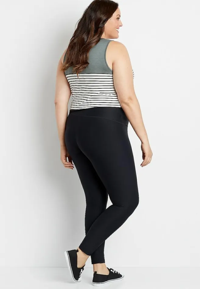 Women Plus Size High Rise Black Sculpt Legging Maurices Plus Bottoms