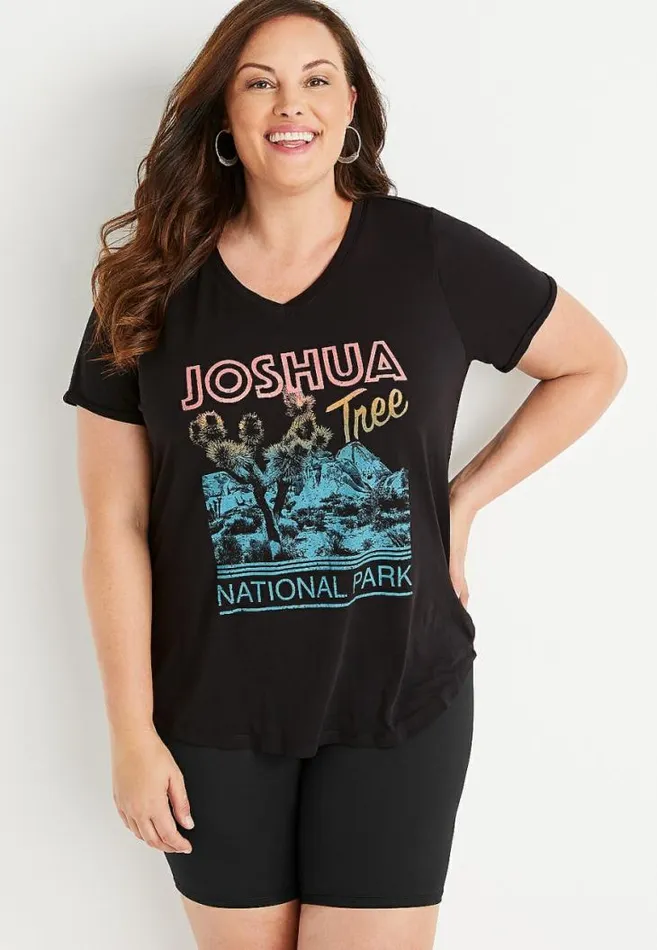 Women Plus Size Joshua Tree National Park Graphic Tee Maurices Plus Tops
