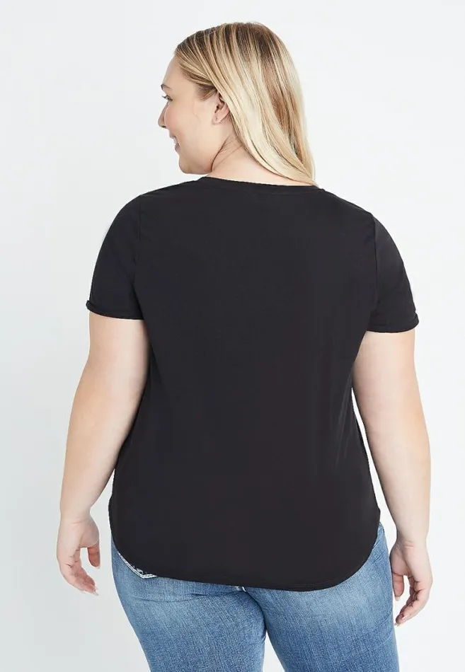 Women Plus Size Loud Proud Baseball Fan Graphic Tee Maurices Plus Tops
