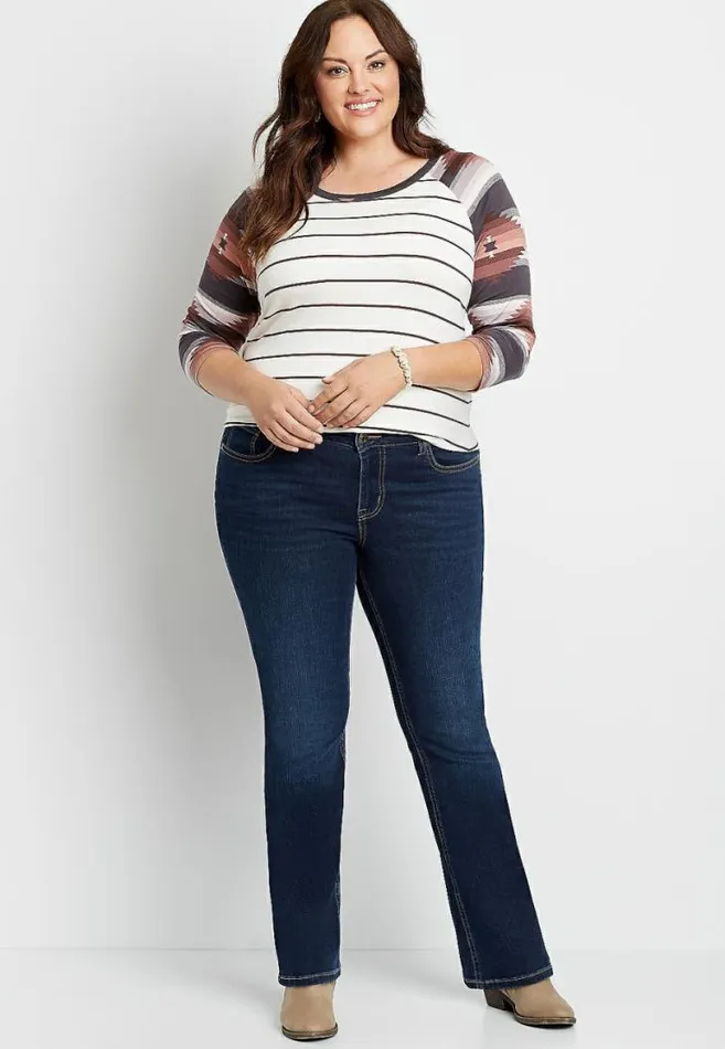 Women Plus Size M Jeans By Maurices Classic Slim Boot Mid Rise Jean Maurices Plus Jeans