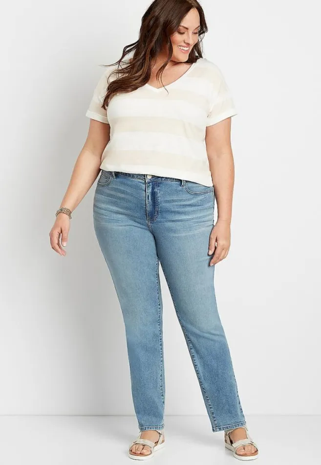 Women Plus Size M Jeans By Maurices Everflex Baby Bootcut Curvy High Rise Jean Maurices Plus Jeans Women Plus Size M Jeans By Maurices Everflex Baby Bootcut Curvy High Rise Jean Maurices Plus Jeans