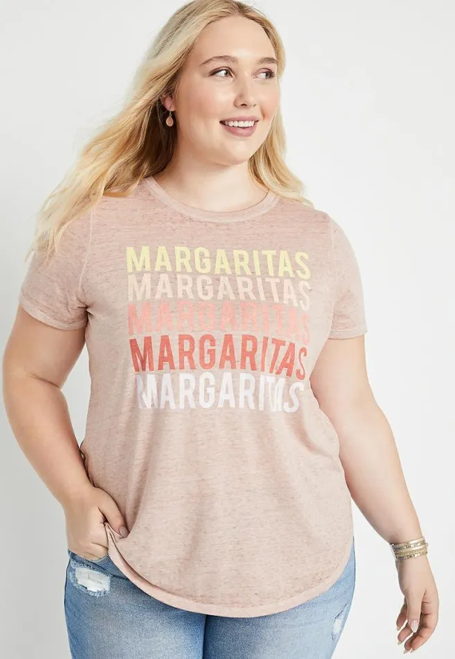 Women Plus Size Margaritas Graphic Tee Maurices Plus Tops