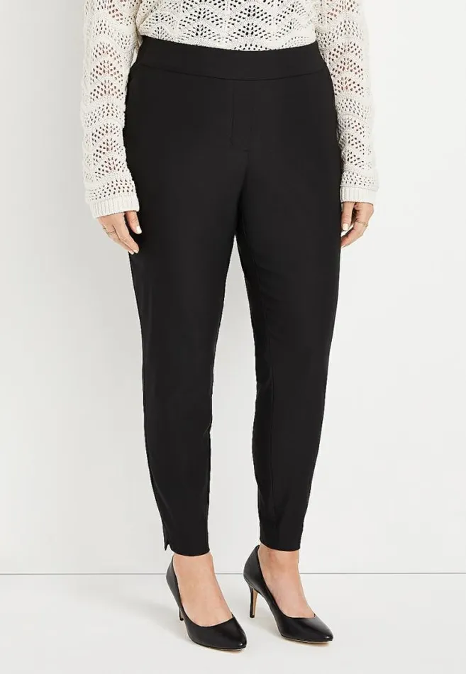 Women Plus Size Soft Pull On Stretchy Bengaline Pant Maurices Plus Bottoms