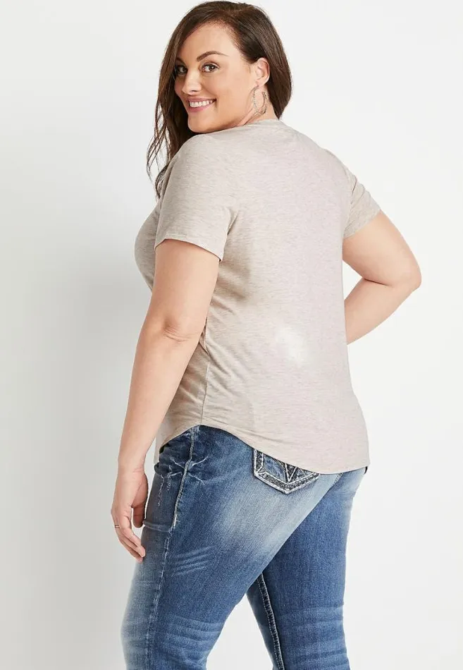 Women Plus Size Take The Scenic Route Graphic Tee Maurices Plus Tops