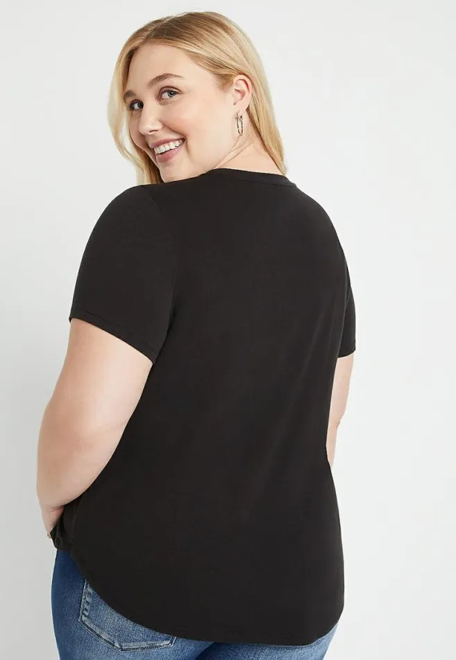 Women Plus Size Usa World Tour Graphic Tee Maurices Plus Tops