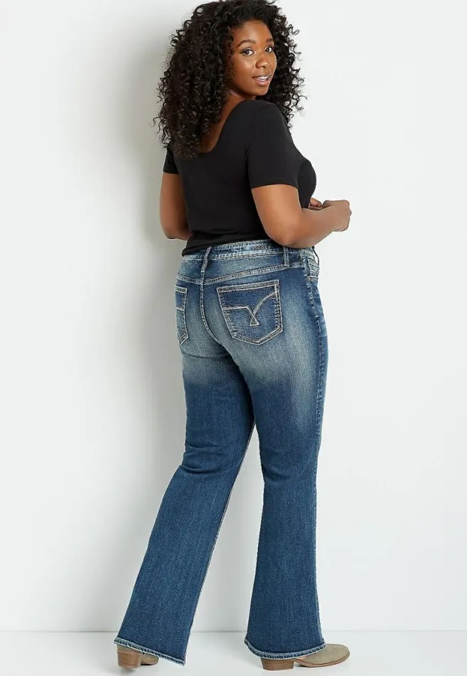 Women Plus Size Vigoss Medium Wash Bootcut Jean Maurices Plus Jeans