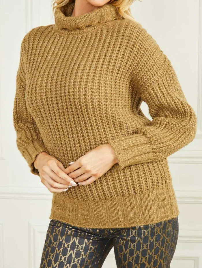 Women Promise WoolBlend Sweater Cider Gold Multi Marciano Tops And Sweaters Women Promise WoolBlend Sweater Cider Gold Multi Marciano Tops And Sweaters