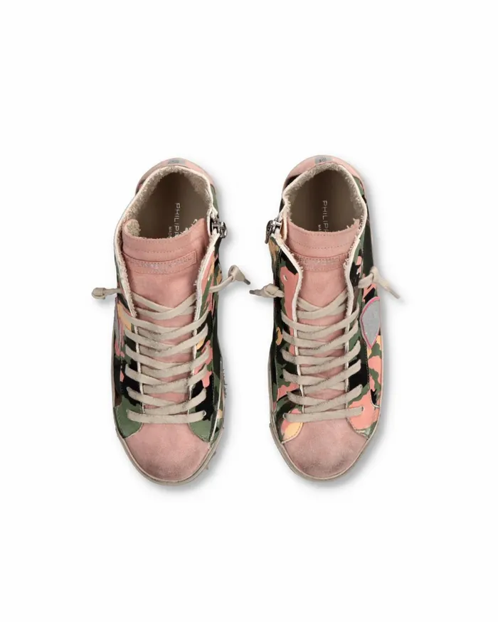 Women Prsx Sneakers Green Shoes Philippe Model Paris Casual