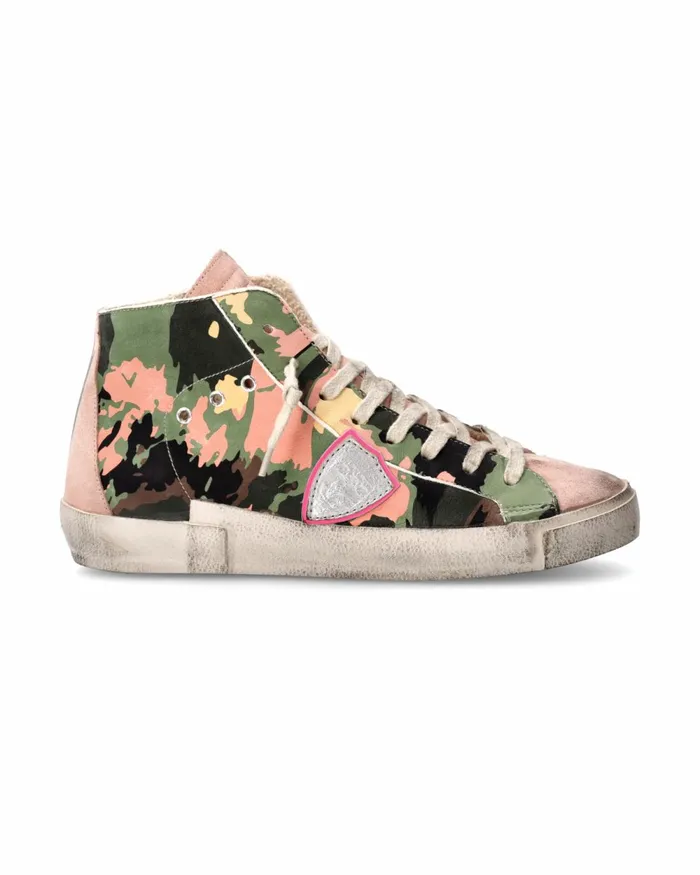 Women Prsx Sneakers Green Shoes Philippe Model Paris Casual