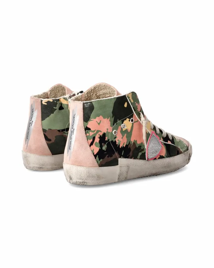Women Prsx Sneakers Green Shoes Philippe Model Paris Casual