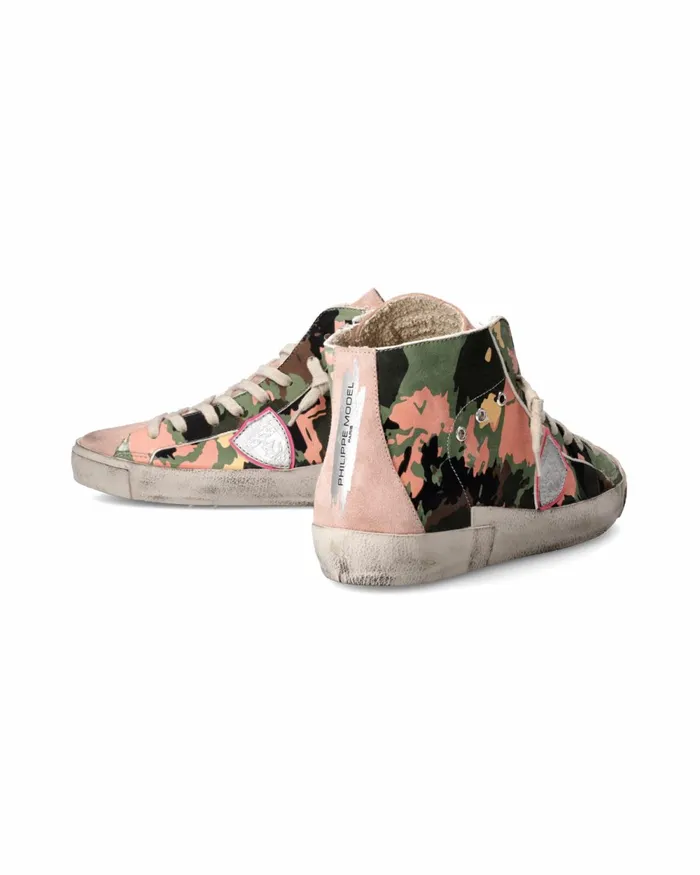 Women Prsx Sneakers Green Shoes Philippe Model Paris Casual