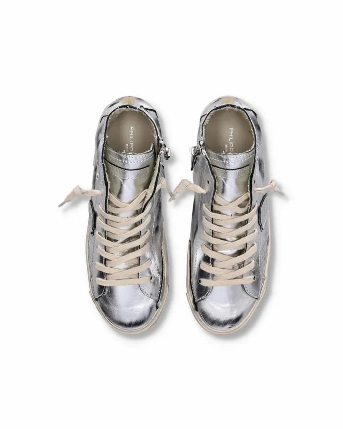 Women Prsx Sneakers Silver Casual Shoes Paris Philippe Model Paris Casual