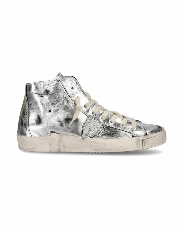 Women Prsx Sneakers Silver Casual Shoes Paris Philippe Model Paris Casual
