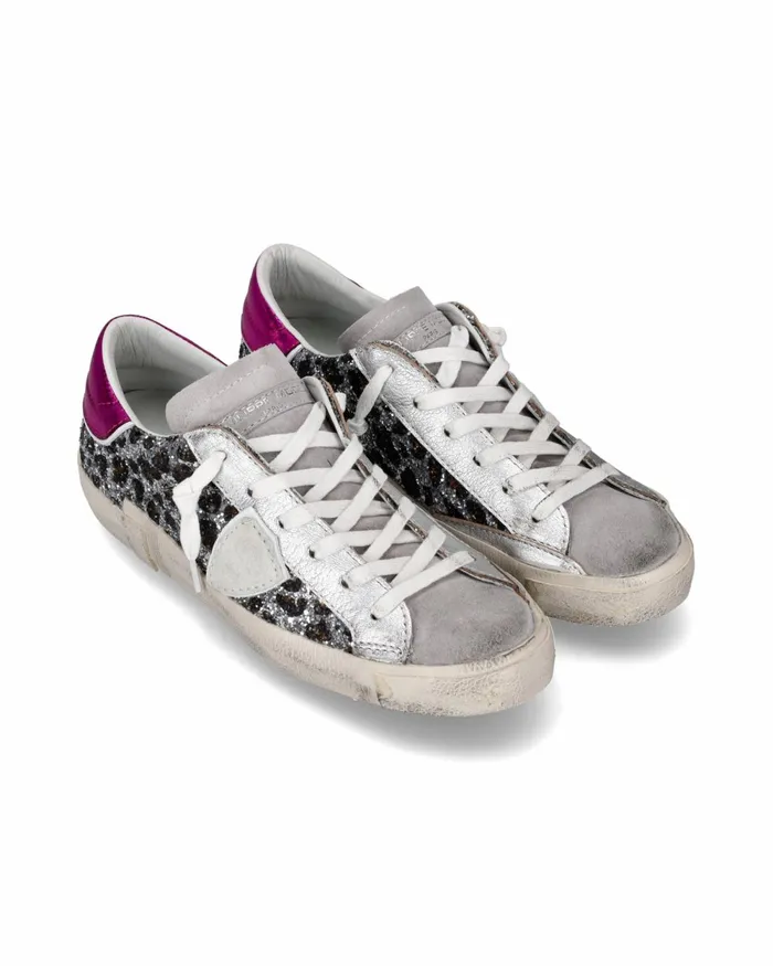 Women Prsx Sneakers Silver Shoes Paris Philippe Model Paris Casual