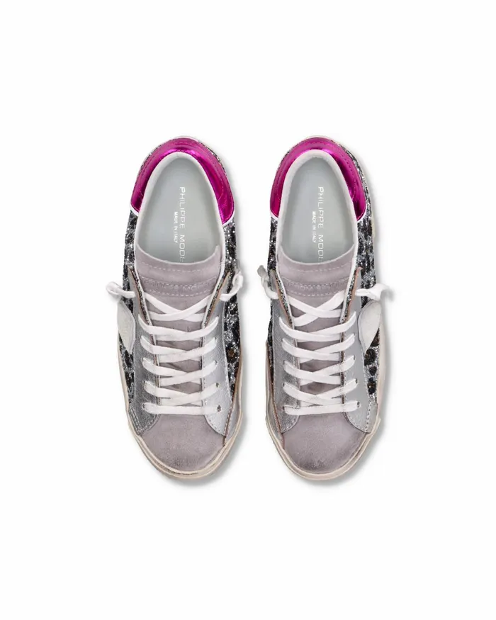 Women Prsx Sneakers Silver Shoes Paris Philippe Model Paris Casual