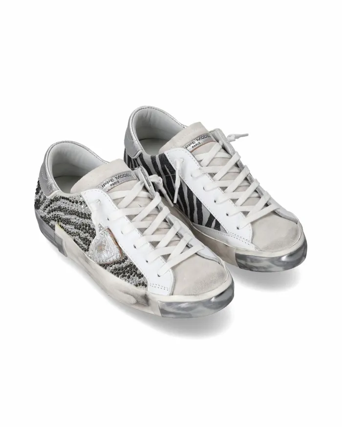 Women Prsx Sneakers Silver Shoes Woman Paris Philippe Model Paris Casual