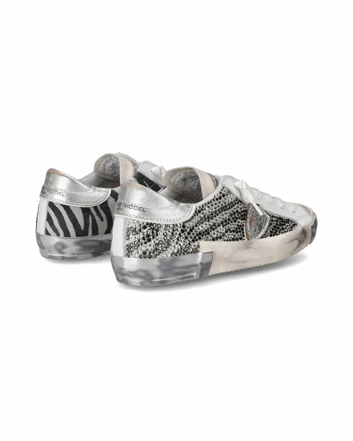 Women Prsx Sneakers Silver Shoes Woman Paris Philippe Model Paris Casual