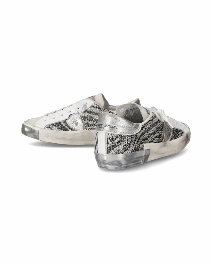 Women Prsx Sneakers Silver Shoes Woman Paris Philippe Model Paris Casual