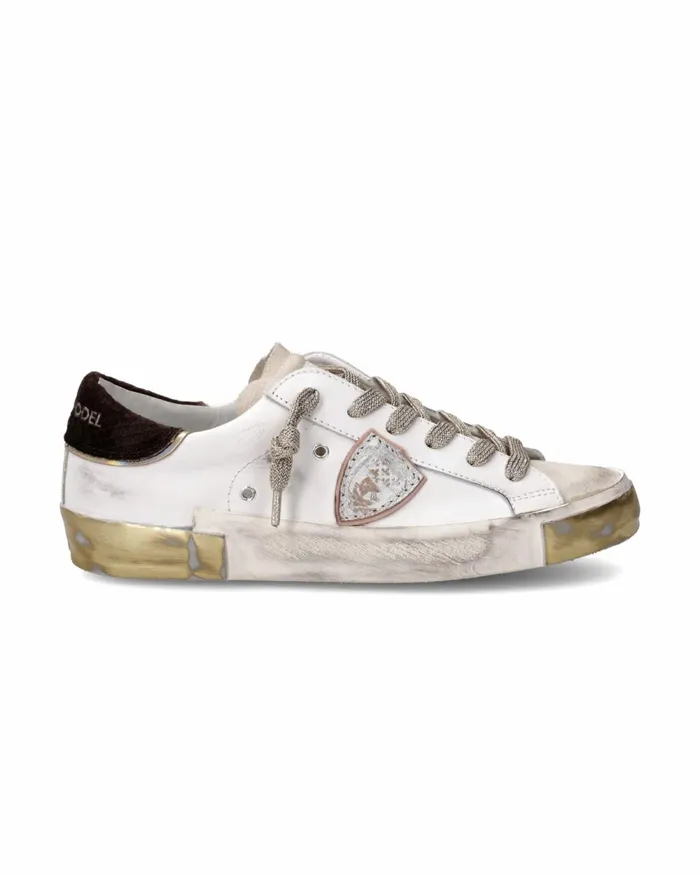 Women Prsx Sneakers WhiteBlack Shoes Philippe Model Paris Low