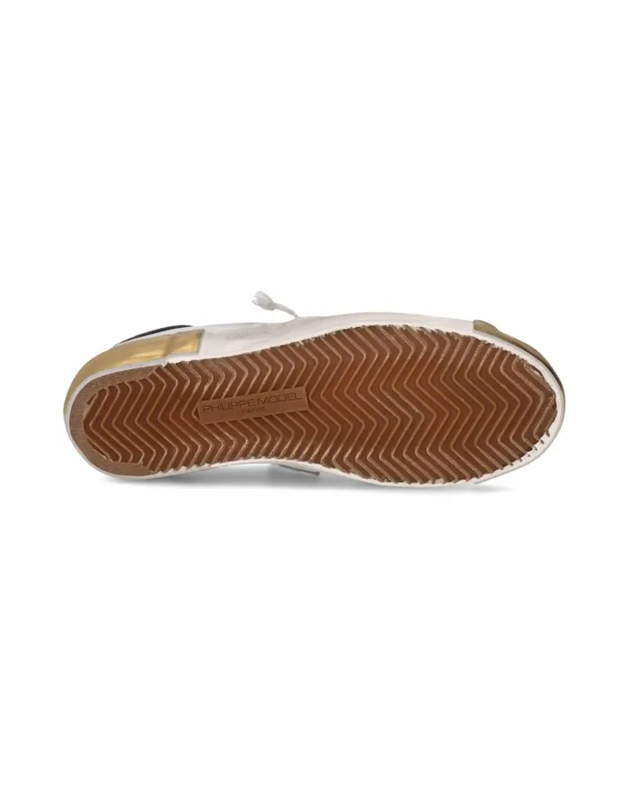 Women Prsx Sneakers WhiteBlue Shoes Philippe Model Paris Casual