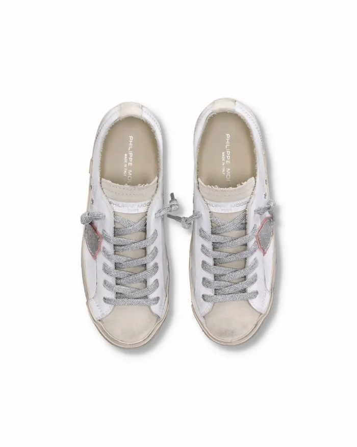 Women Prsx Sneakers WhiteBrown Casual Shoes Philippe Model Paris Casual