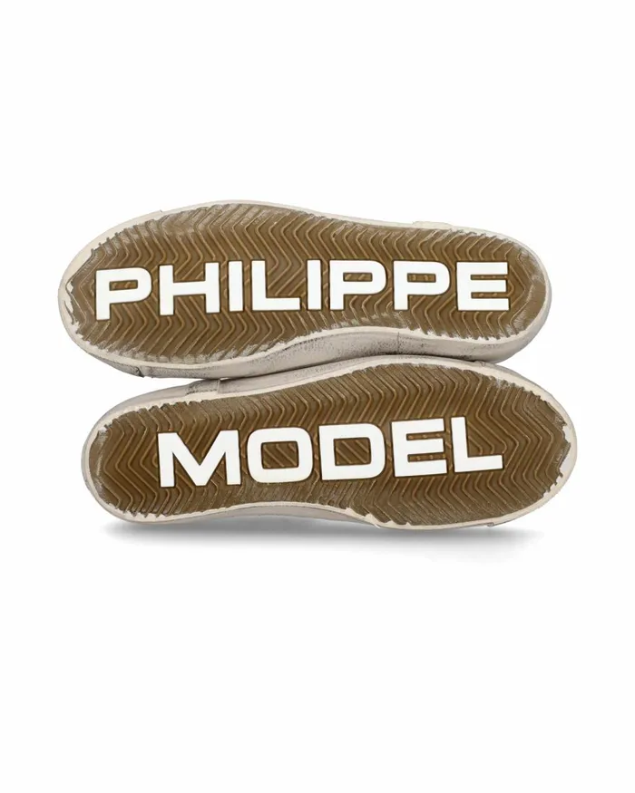 Women Prsx Sneakers WhiteBrown Casual Shoes Philippe Model Paris Casual
