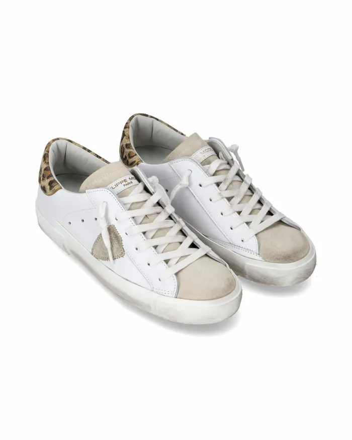 Women Prsx Sneakers WhiteBrown Shoes Paris Philippe Model Paris Casual