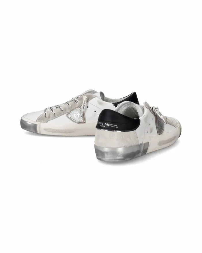 Women Prsx Sneakers WhiteSilver Shoes Paris Philippe Model Paris Casual