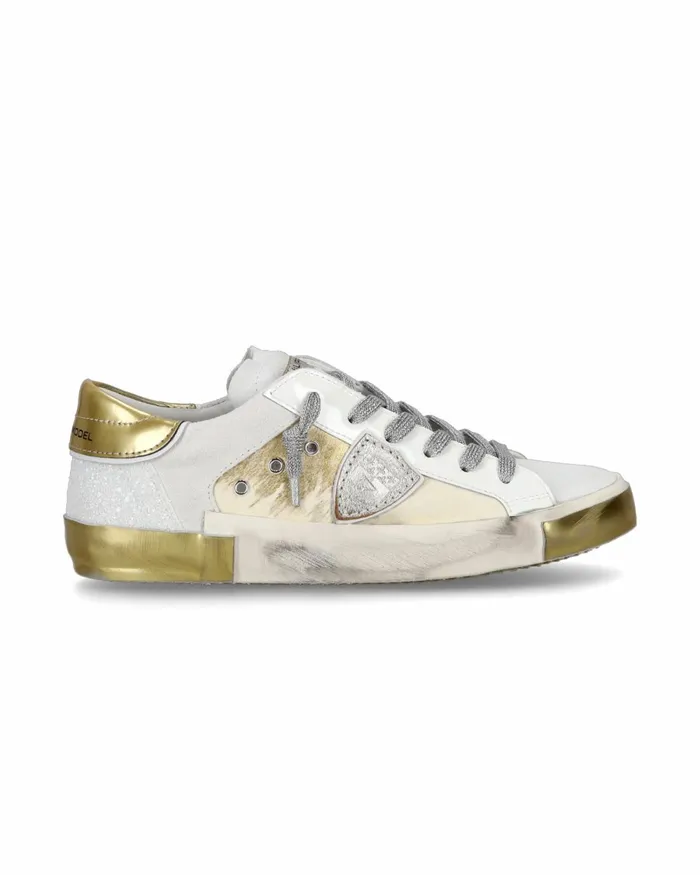 Women Prsx Sneakers WhiteSilver Shoes Woman Paris Philippe Model Paris Casual