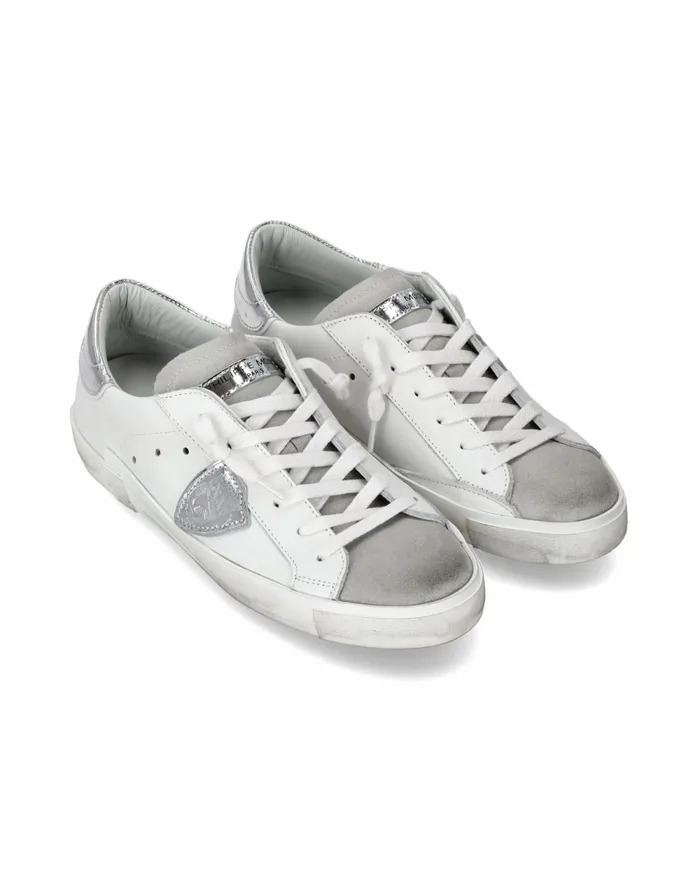 Women Prsx WhiteSilver Sneakers Paris Philippe Model Paris Casual
