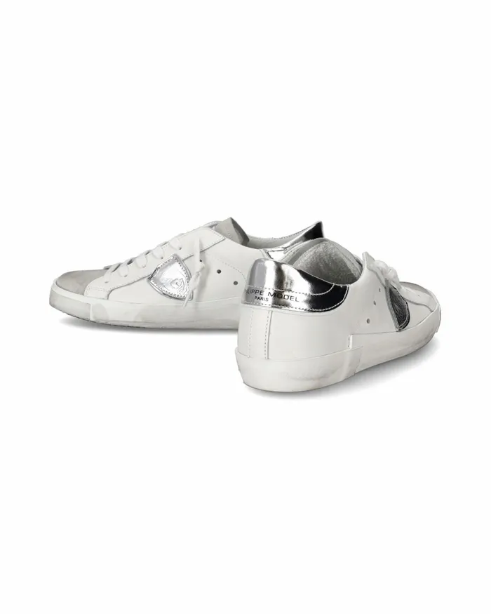 Women Prsx WhiteSilver Sneakers Paris Philippe Model Paris Casual