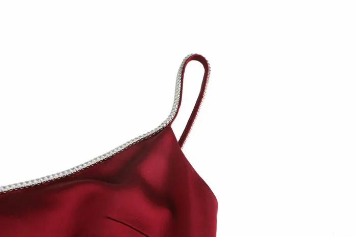 Women Red Satin Dress Nana Jacqueline Dresses