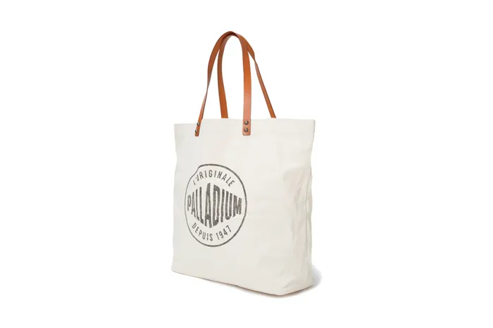 Women ROUND LOGO TOTE BAG Palladium Bags
