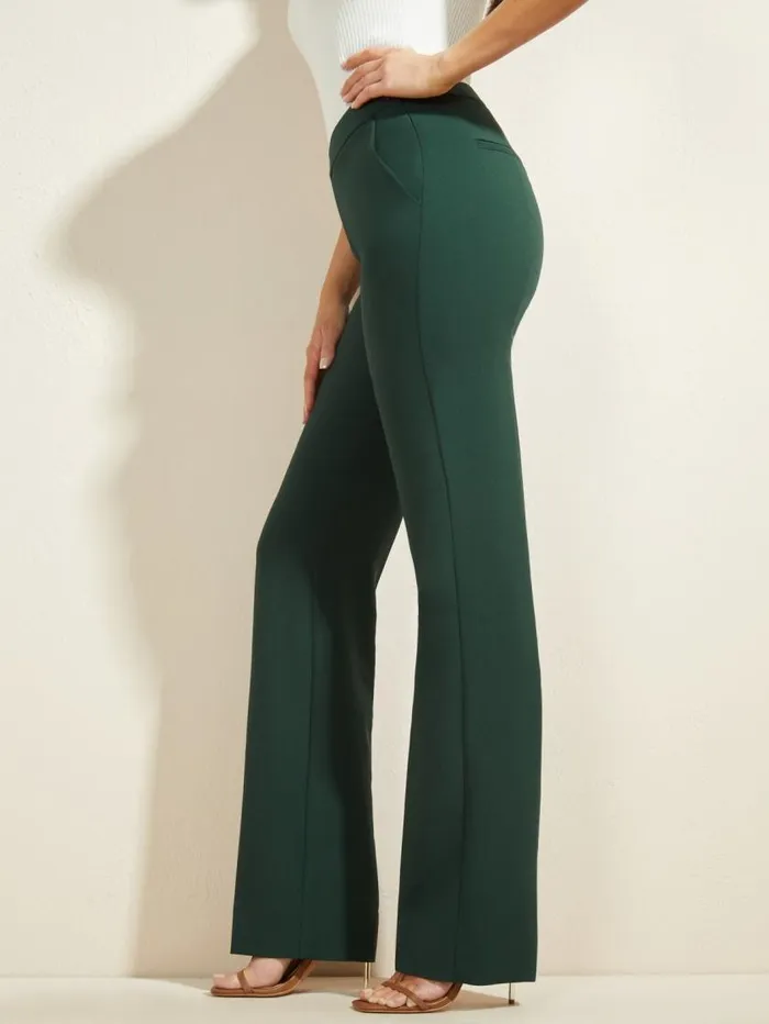 Women Sally HighRise Pant Chenille Green Marciano Bottoms Women Sally HighRise Pant Chenille Green Marciano Bottoms