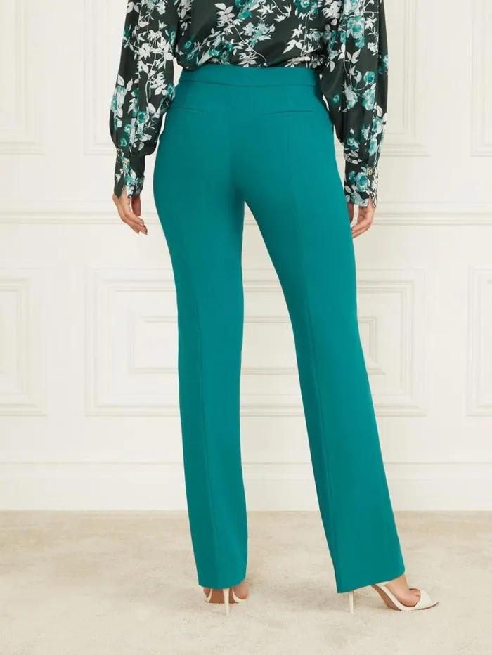 Women Sally HighRise Pant Ornate Teal Marciano Bottoms Women Sally HighRise Pant Ornate Teal Marciano Bottoms