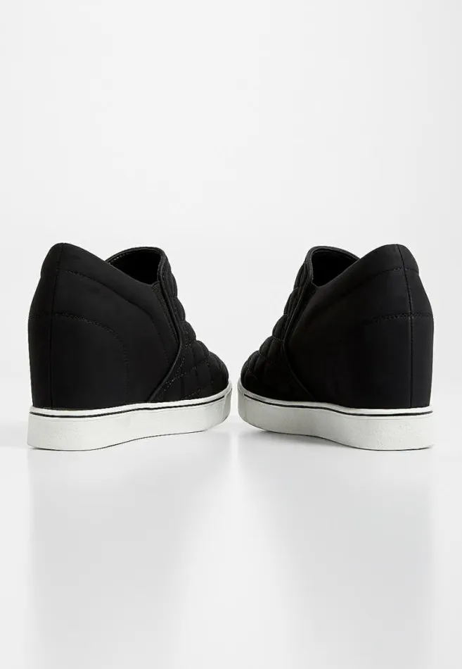 Women Sammie Quilted Sneaker Wedge Maurices Flats and Sneakers