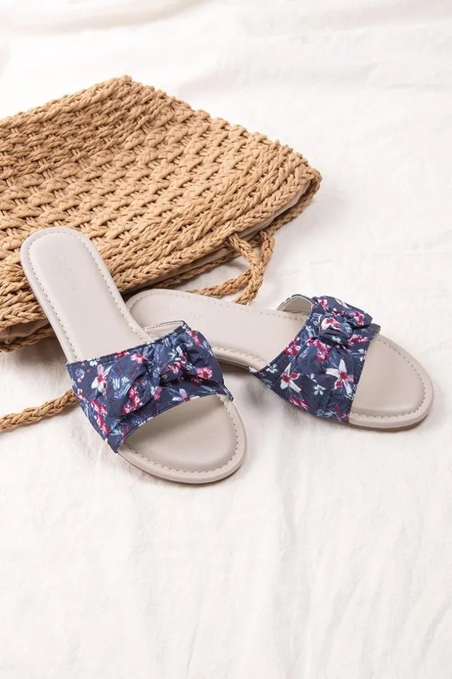 Women Sandals Cupshe Flowerchild Bowknot Sandals Multicolor