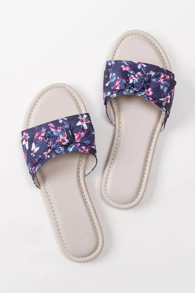 Women Sandals Cupshe Flowerchild Bowknot Sandals Multicolor