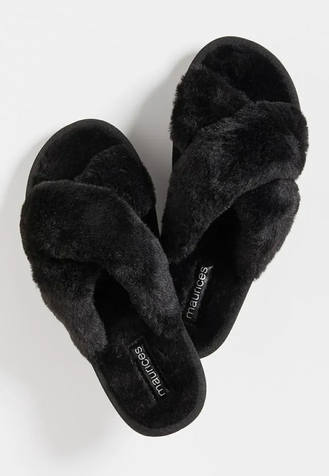 Women Sasha Faux Fur Slipper Maurices Slippers