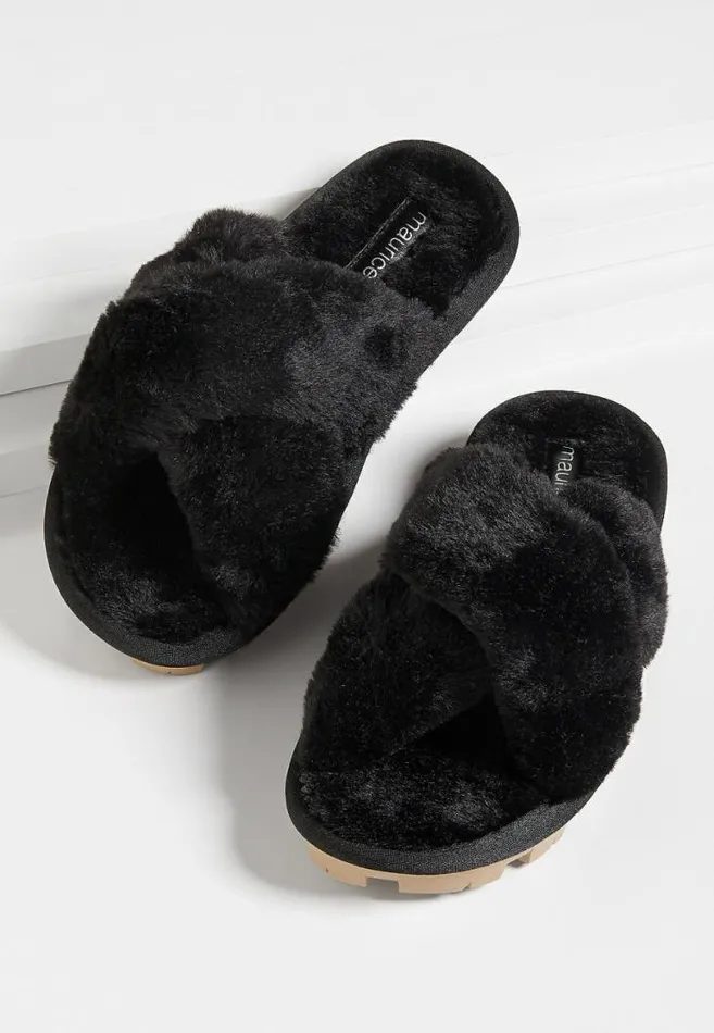 Women Sasha Faux Fur Slipper Maurices Slippers