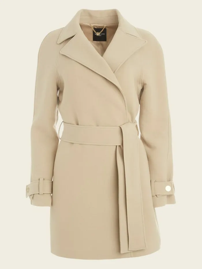 Women Scarlett Austin Wrap Coat Natural Siena Marciano Jackets Women Scarlett Austin Wrap Coat Natural Siena Marciano Jackets