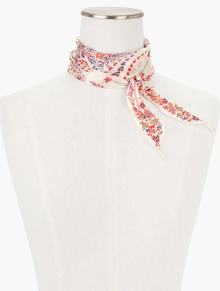 Women Scarves Talbots Echo Butterfly Diamond Scarf Mint Multi