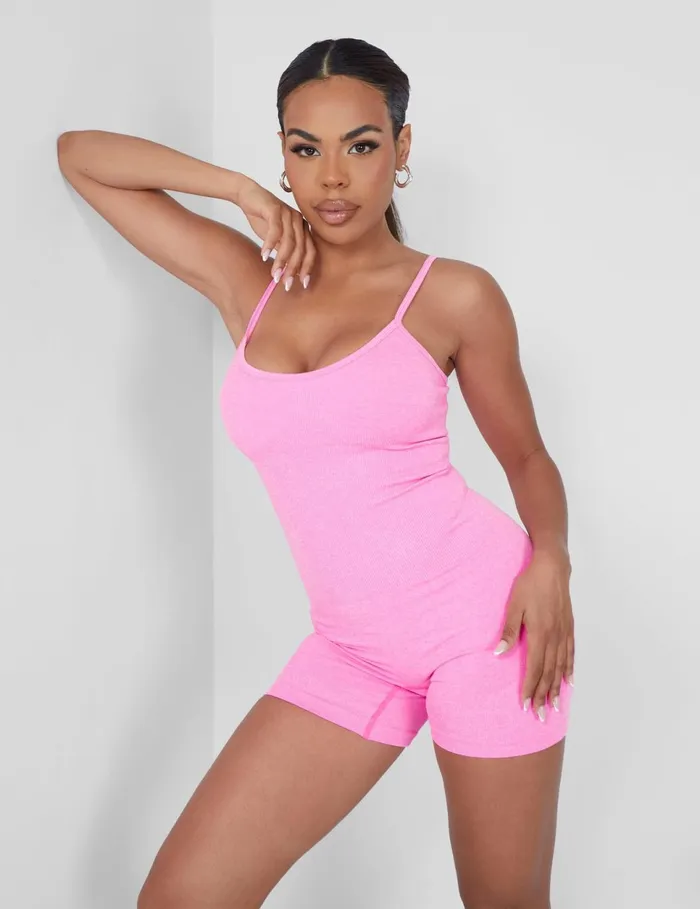 Women Seamless Unitard Playsuit Pink Pink Public Desire Jumpsuits and Playsuits Women Seamless Unitard Playsuit Pink Pink Public Desire Jumpsuits and Playsuits