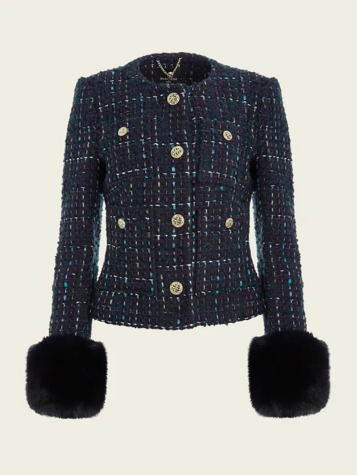 Women Secret Tweed Jacket Satellite Purple Multi Marciano Jackets Women Secret Tweed Jacket Satellite Purple Multi Marciano Jackets