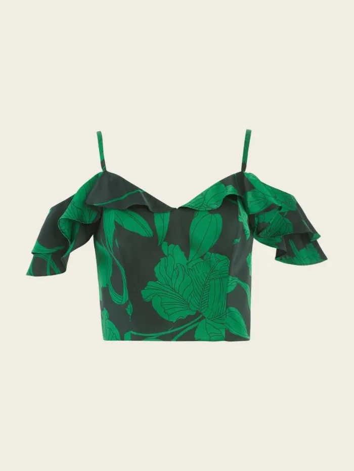 Women Senida ColdShoulder Top Nostalgia Print Marciano Tops And Sweaters Women Senida ColdShoulder Top Nostalgia Print Marciano Tops And Sweaters