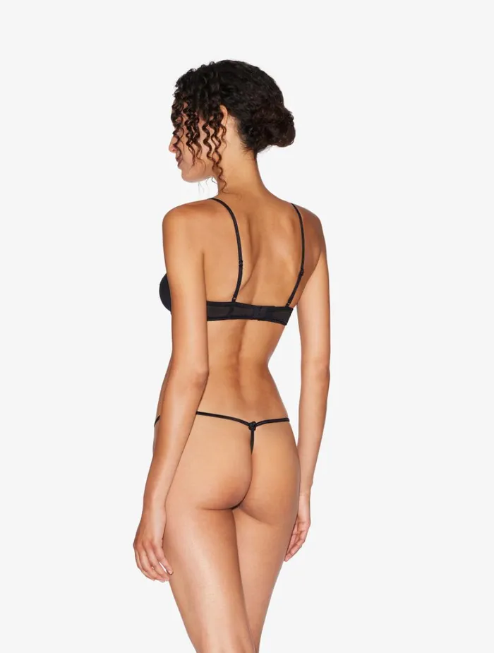 Women Shapewear La Perla Balconette Bra In Black In Stretch Tulle