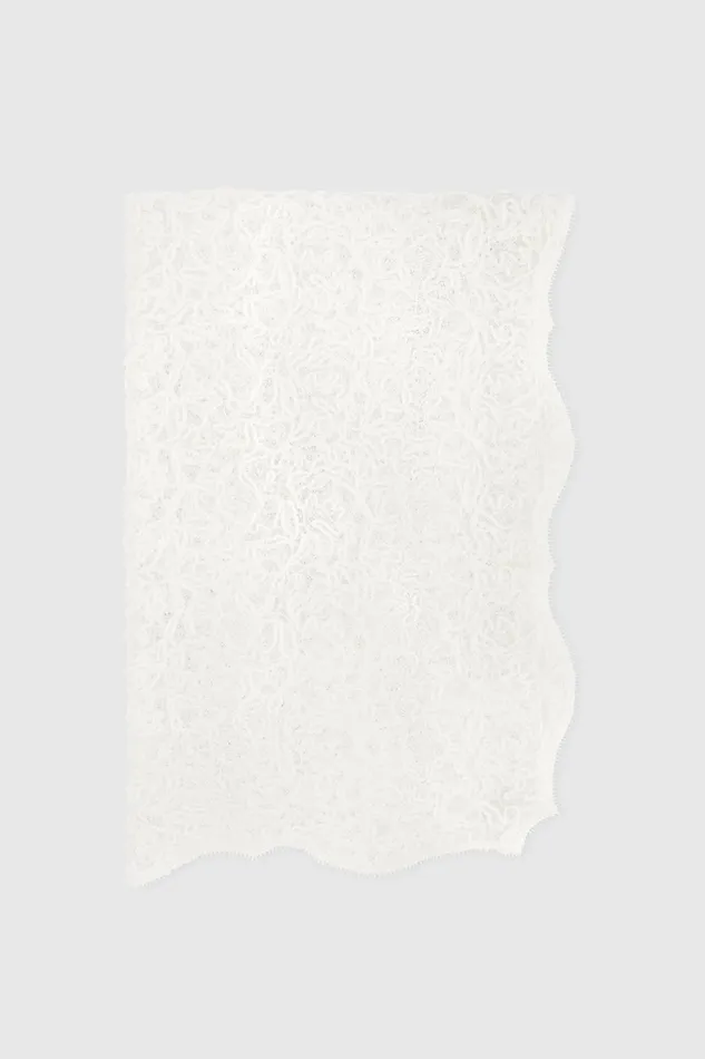 Women Shawl Scarves And Foulards Ermanno Scervino Designer Lace Stole Total White 8211 Ermanno Scervino White Women Shawl Scarves And Foulards Ermanno Scervino Designer Lace Stole Total White 8211 Ermanno Scervino White