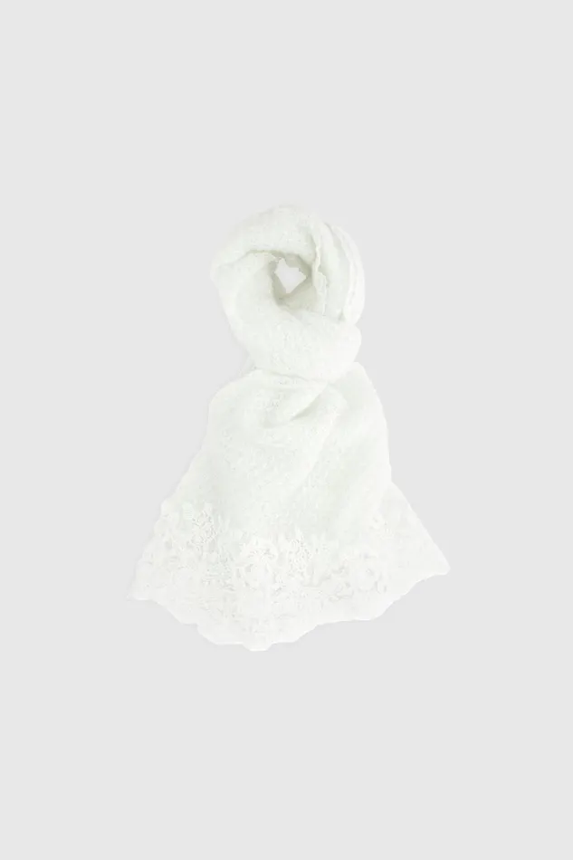 Women Shawl Scarves And Foulards Ermanno Scervino Designer Stole With Rebrod Lace 8211 Ermanno Scervino Women Shawl Scarves And Foulards Ermanno Scervino Designer Stole With Rebrod Lace 8211 Ermanno Scervino