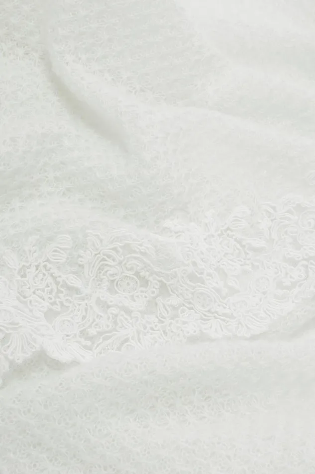 Women Shawl Scarves And Foulards Ermanno Scervino Designer Stole With Rebrod Lace 8211 Ermanno Scervino Women Shawl Scarves And Foulards Ermanno Scervino Designer Stole With Rebrod Lace 8211 Ermanno Scervino