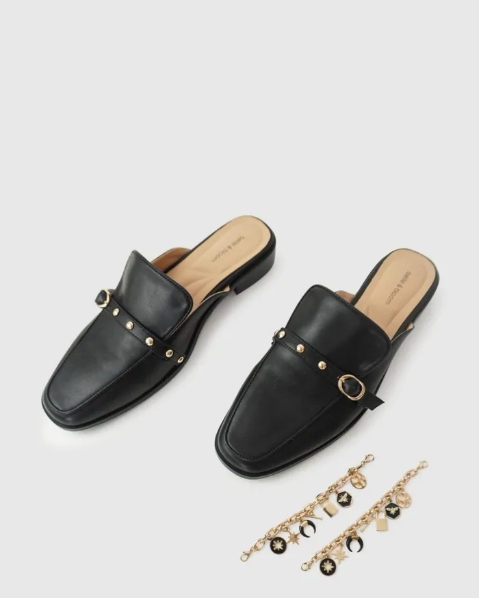 Women Shoes Belle and Bloom How It Feels Charm Loafer Mule 8211 Black